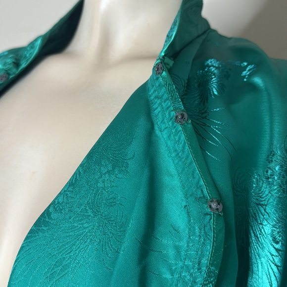 1970s ESME Chinese Green Silk Lounge Set - Picture 10 of 17